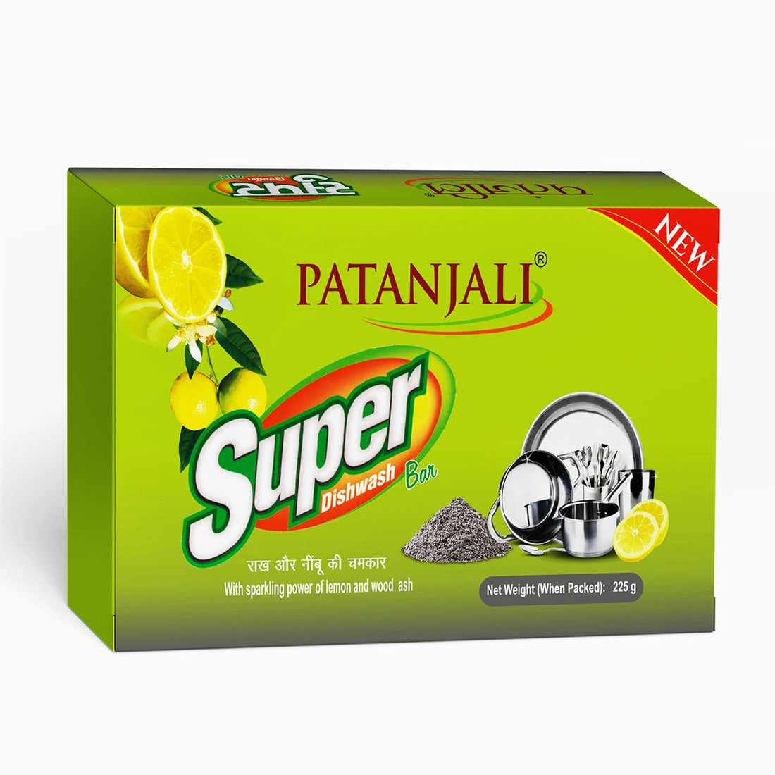 Patanjali 【Patanjali】 Super Dish wash Bar｜スーパー食器洗いバー｜225g｜現地直輸入で買える日本国内最安級【インドの森】