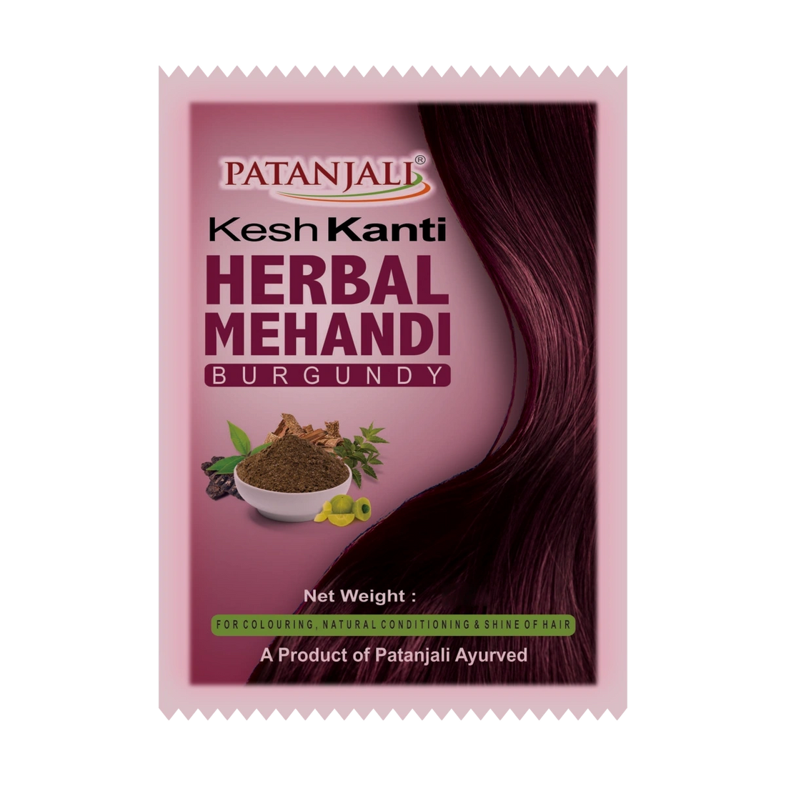 Patanjali 【Patanjali】 Kesh Kanti Herbal Mehandi (Burgundy)｜ケシュ・｜15g｜現地直輸入で買える日本国内最安級【インドの森】