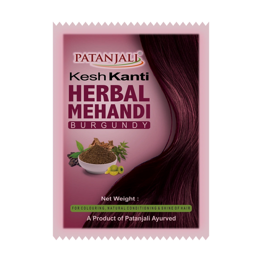 Patanjali 【Patanjali】 Kesh Kanti Herbal Mehandi (Burgundy)｜ケシュ・｜15g｜現地直輸入で買える日本国内最安級【インドの森】