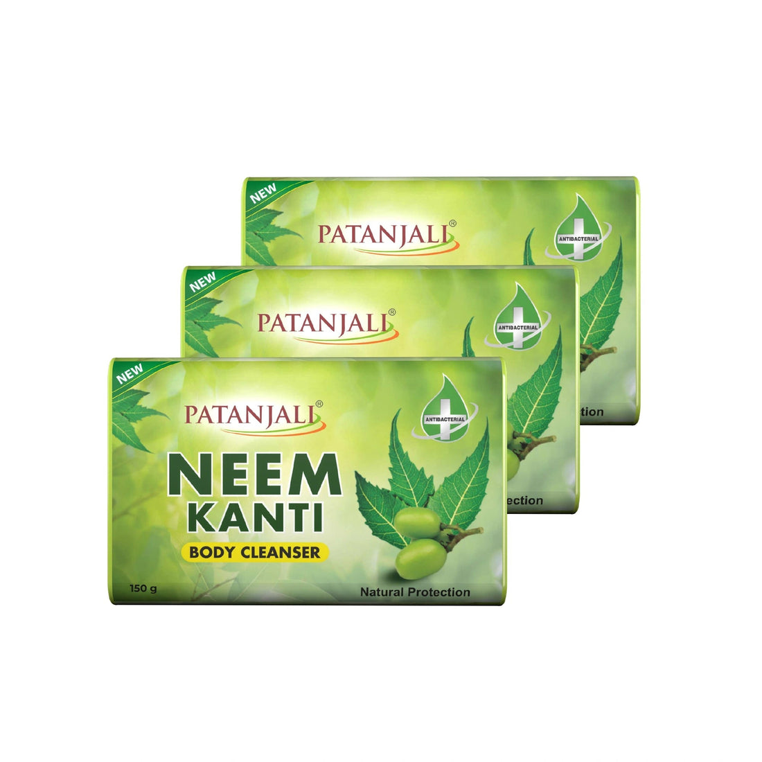 Patanjali 【Patanjali】 Neem Kanti Body Cleanser Monthly Pack (150*3)｜ニームカンティ ボディクレンザー マンスリーパック｜3g｜現地直輸入で買える日本国内最安級【インドの森】