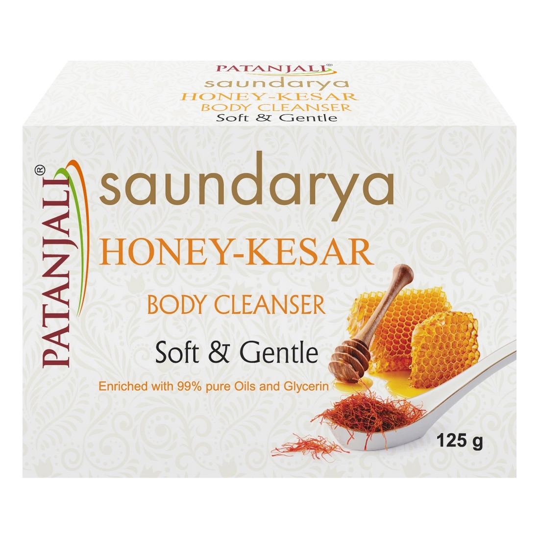 Patanjali 【Patanjali】 Saundarya Honey-kesar Body Cleanser｜サウンダリヤ ハニーケサール ボディクレンザー｜125g｜現地直輸入で買える日本国内最安級【インドの森】