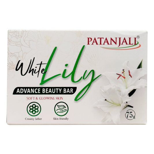 Patanjali 【Patanjali】 White Lily Advance Beauty Bar｜ホワイトリリー アドバンス ビューティーバー｜75g｜現地直輸入で買える日本国内最安級【インドの森】