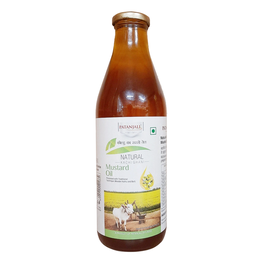Patanjali 【Patanjali】 Kolhu Mustard Oil｜コールフー マスタードオイル｜1000g｜現地直輸入で買える日本国内最安級【インドの森】