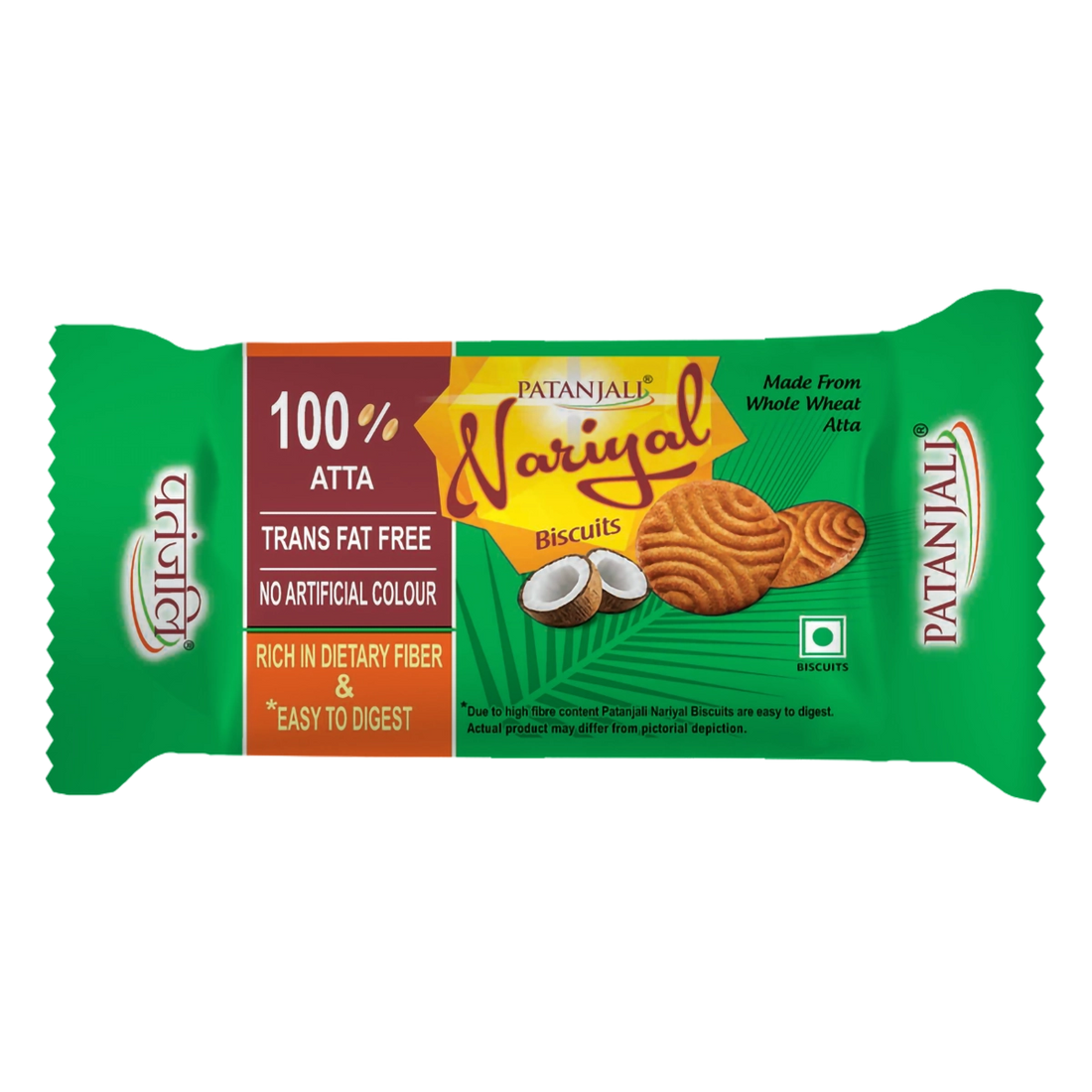 Patanjali 【Patanjali】 Nariyal Biscuits｜ココナッツビスケット｜68g｜現地直輸入で買える日本国内最安級【インドの森】