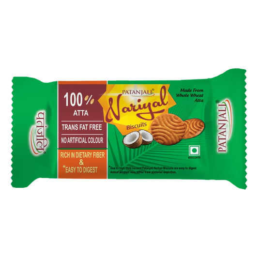 Patanjali 【Patanjali】 Nariyal Biscuits｜ココナッツビスケット｜68g｜現地直輸入で買える日本国内最安級【インドの森】