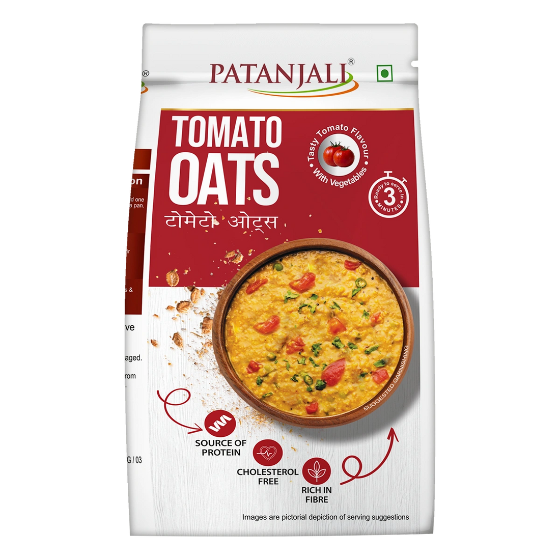 Patanjali 【Patanjali】 Tomato Oats (200 g)｜トマトオーツ｜200g｜現地直輸入で買える日本国内最安級【インドの森】