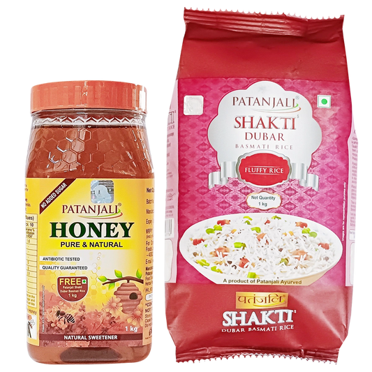 Patanjali 【Patanjali】 Honey 1kg - Free Shakti Dubar Rice｜はち｜1000g｜現地直輸入で買える日本国内最安級【インドの森】