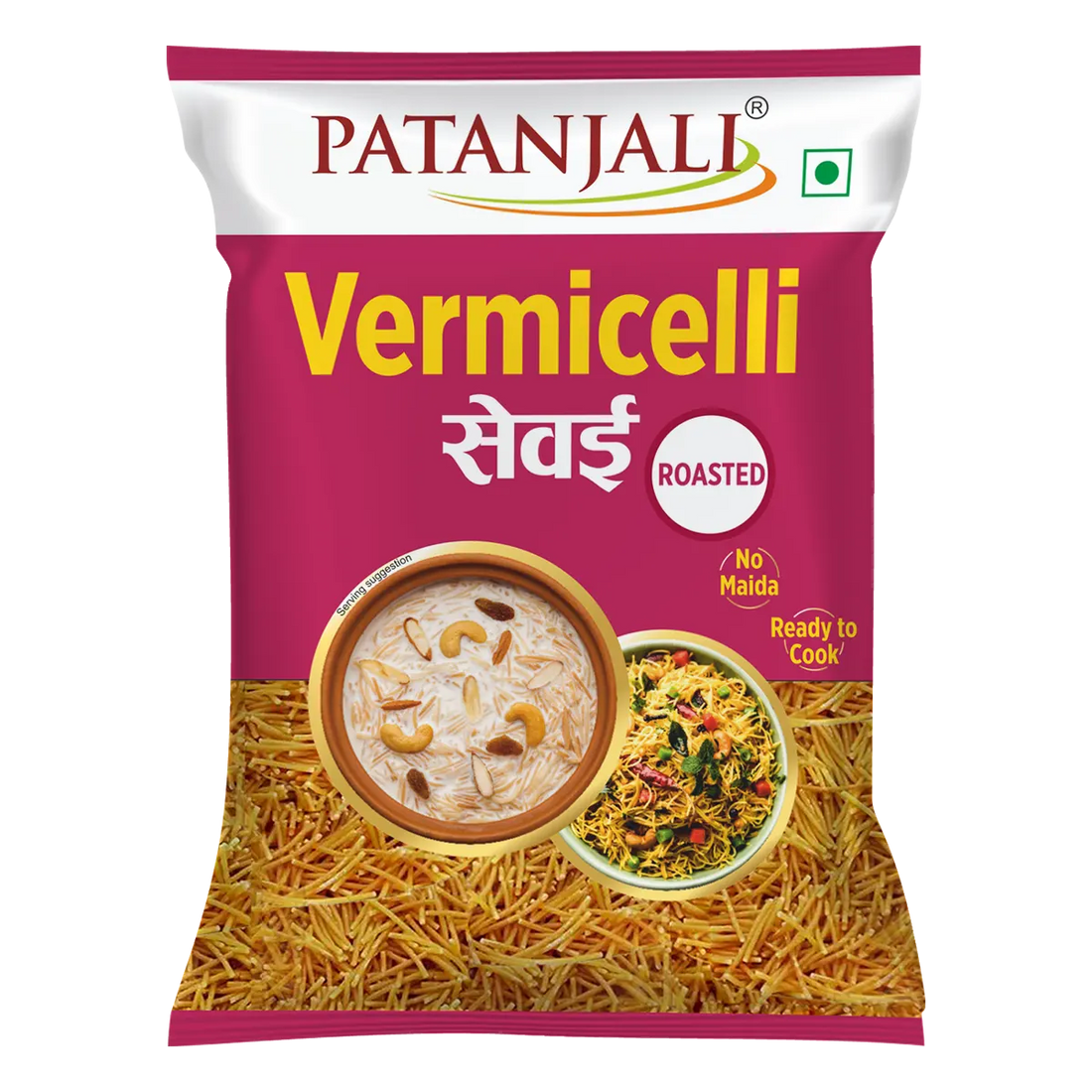 Patanjali 【Patanjali】 Roasted Vermicelli (900 g)｜ロース｜900g｜現地直輸入で買える日本国内最安級【インドの森】