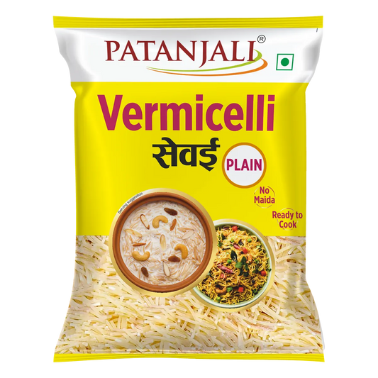 Patanjali 【Patanjali】 Vermicelli Plain｜バ｜400g｜現地直輸入で買える日本国内最安級【インドの森】