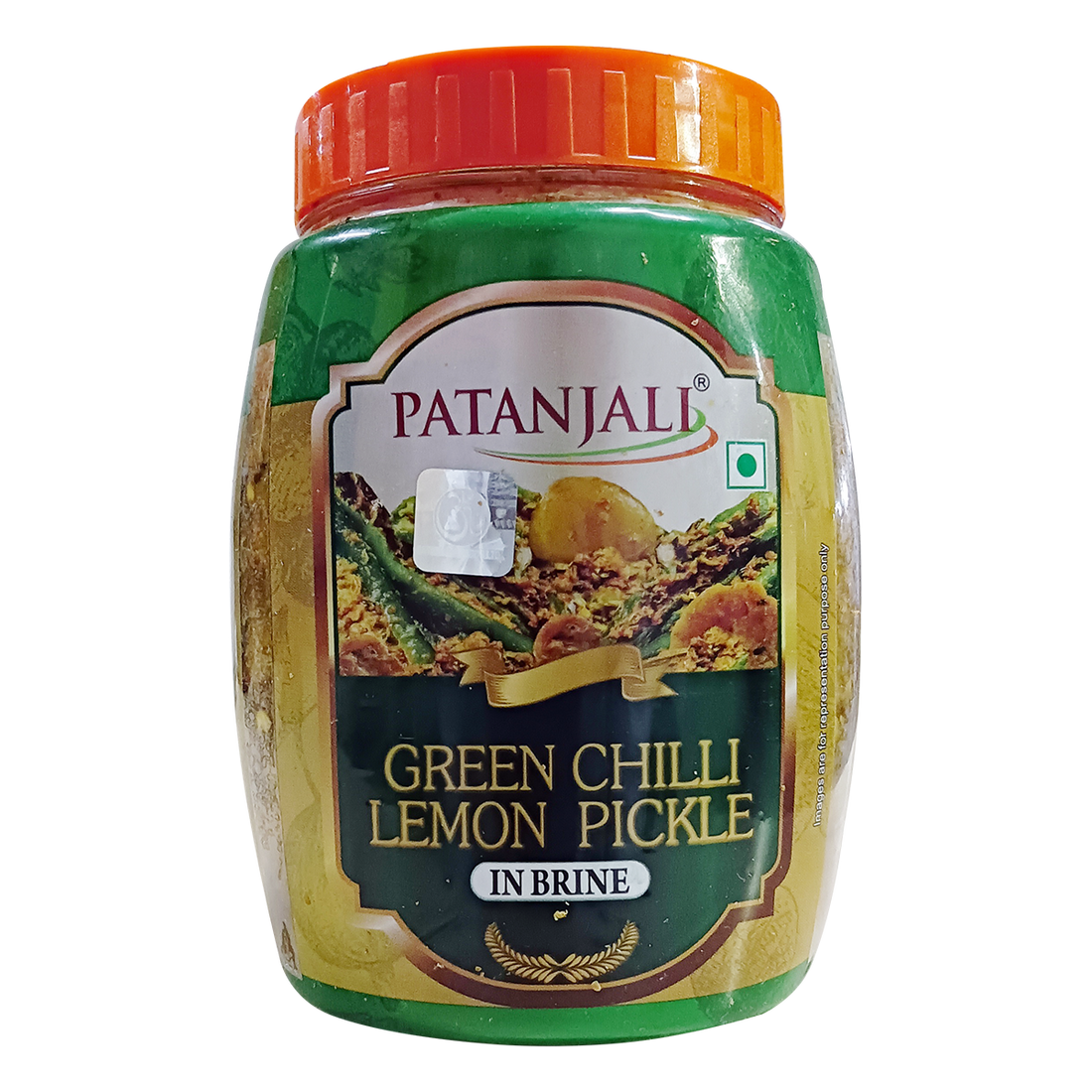 Patanjali 【Patanjali】 Green Chilli Lemon Pickle｜青唐辛子レモンピクルス｜500g｜インド現地からお取り寄せ【インドの森】