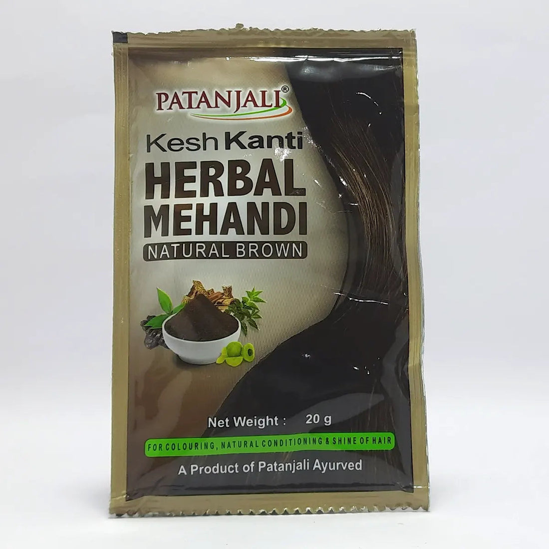 Patanjali 【Patanjali】 Kesh Kanti Herbal Mehandi (Natural Brown)｜ケシュ・カンティ ハーバルメヘ｜20g｜現地直輸入で買える日本国内最安級【インドの森】