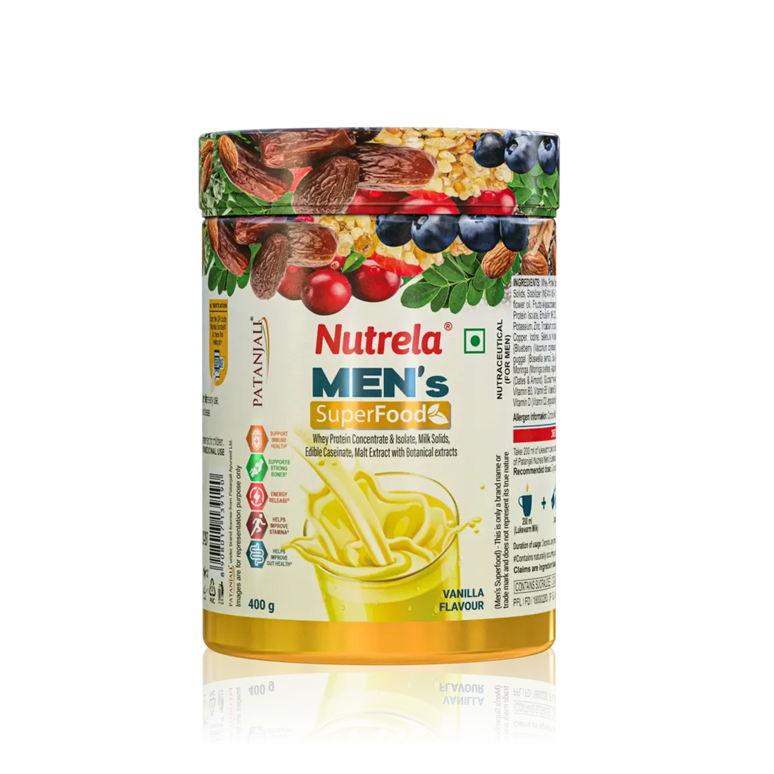 Patanjali 【Patanjali】 Nutrela Men's Superfood｜ニュートレラ メンズ｜400g｜現地直輸入で買える日本国内最安級【インドの森】