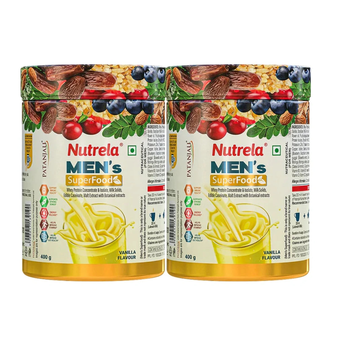 Patanjali 【Patanjali】 Nutrela Men's Superfood (pack of 2)｜ニュートレラ メンズ スーパーフード｜100g｜現地直輸入で買える日本国内最安級【インドの森】