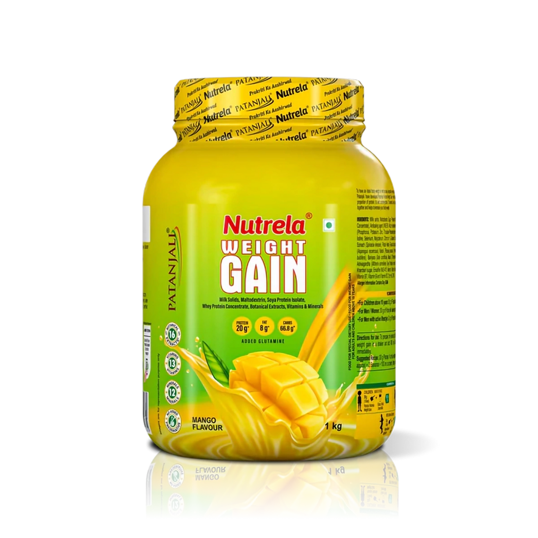 Patanjali 【Patanjali】 Nutrela Weight Gain (Mango Flavour)｜ニュートレ｜1000g｜現地直輸入で買える日本国内最安級【インドの森】