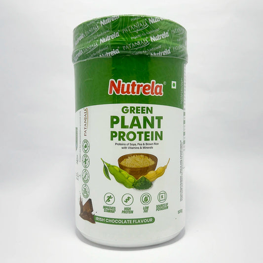 Patanjali 【Patanjali】 Nutrela Green Plant Protein Chocolate Flavour｜ニュートリラ グリーン 植物性プロテイン チョコレートフレーバー｜500g｜現地直輸入で買える日本国内最安級【インドの森】