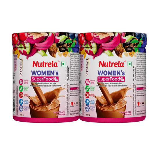 Patanjali 【Patanjali】 Nutrela Women Superfood - Chocolate Flavor - 400g (pack of 2)｜女性用スーパーフード チョコレート味｜400g｜現地直輸入で買える日本国内最安級【インドの森】