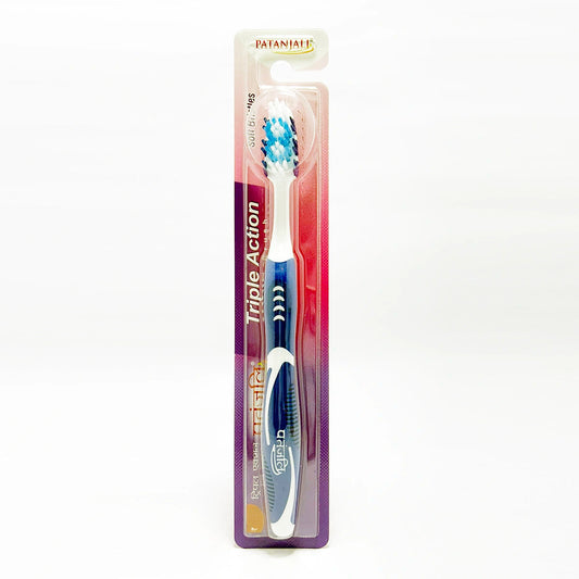Patanjali 【Patanjali】 Triple Action Tooth Brush｜トリプルアクション歯ブラシ｜26g｜現地直輸入で買える日本国内最安級【インドの森】