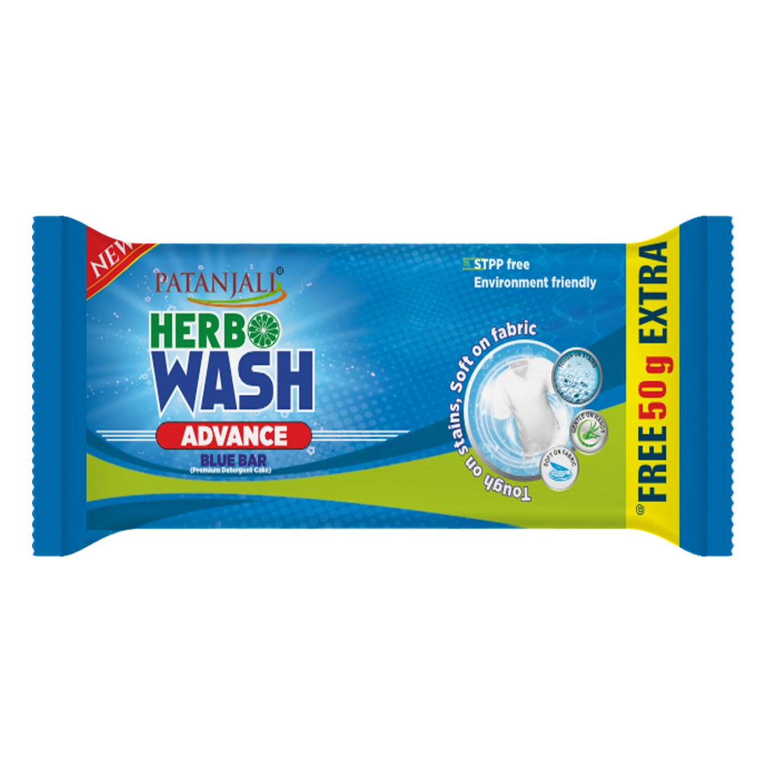 Patanjali 【Patanjali】 Herbo Wash Advance Blue Bar｜ハーボウォッシュ アドバンス ブルー バー｜250g｜現地直輸入で買える日本国内最安級【インドの森】