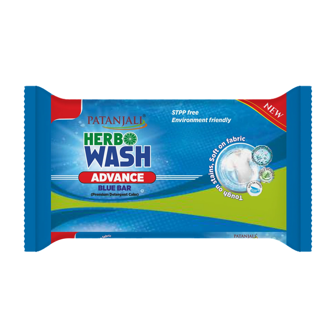 Patanjali 【Patanjali】 Herbo Wash Advance Blue Bar (250 g)｜ハーボウォッシュ アドバンス ブルーバー｜250g｜現地直輸入で買える日本国内最安級【インドの森】