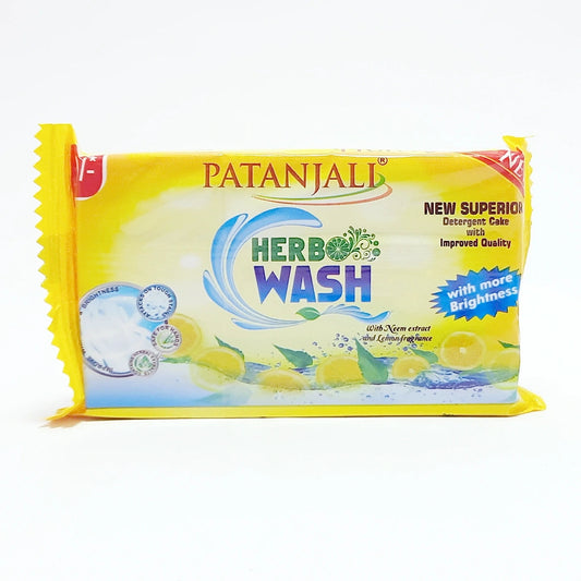 Patanjali 【Patanjali】 Herbo Wash Detergent Cake｜ハーボウォッシュ 洗濯石鹸｜125g｜現地直輸入で買える日本国内最安級【インドの森】