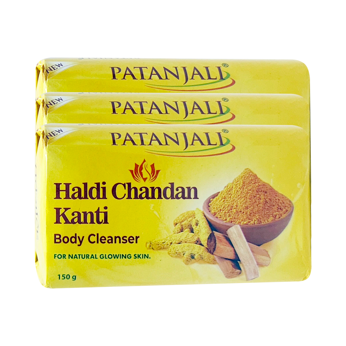 Patanjali 【Patanjali】 Haldi Chandan Kanti Body Cleanser Monthly Pack｜ハルディ チャンダン カンティ ボディクレンザー マンスリーパック｜150g｜インド現地からお取り寄せ【インドの森】