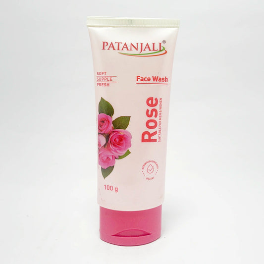 Patanjali 【Patanjali】 Rose Face Wash｜ローズ フェイスウォッシュ｜100g｜現地直輸入で買える日本国内最安級【インドの森】