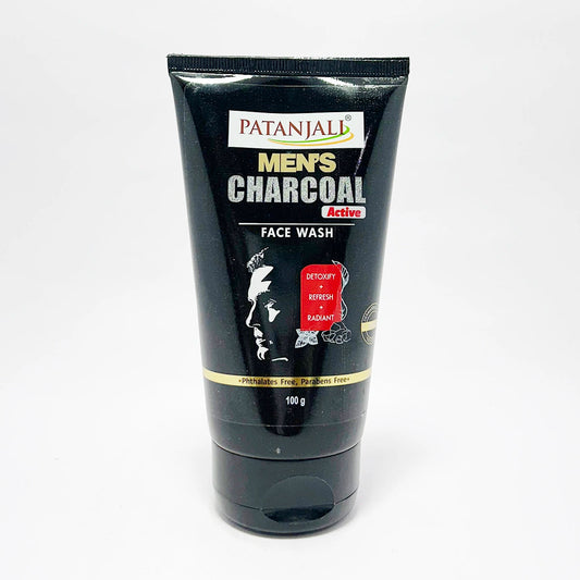 Patanjali 【Patanjali】 Men's Charcoal Active Face Wash｜メンズ チャコール アクティブ フェイスウォッシュ｜100g｜現地直輸入で買える日本国内最安級【インドの森】