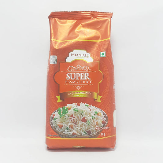 Patanjali 【Patanjali】 Super Basmati Rice｜スーパーバスマティライス｜1000g｜現地直輸入で買える日本国内最安級【インドの森】