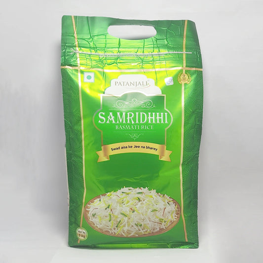 Patanjali 【Patanjali】 Samridhhi Basmati Rice｜サムリディ バスマティライス｜5000g｜現地直輸入で買える日本国内最安級【インドの森】