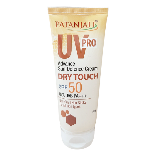 Patanjali 【Patanjali】 UV- Pro Advance Sun Defense Cream - SPF50｜UV-プロ アドバンス サンディフェンス クリーム SPF50｜100g｜現地直輸入で買える日本国内最安級【インドの森】