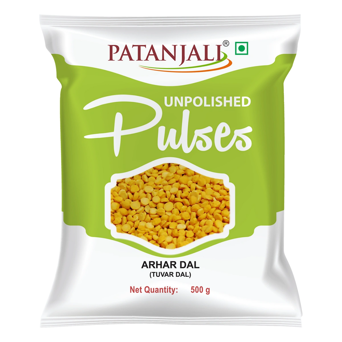 Patanjali 【Patanjali】 Unpolished Arhar Dal (Tuvar Dal)｜未精製アルハルダール（トゥバールダール）｜500g｜現地直輸入で買える日本国内最安級【インドの森】
