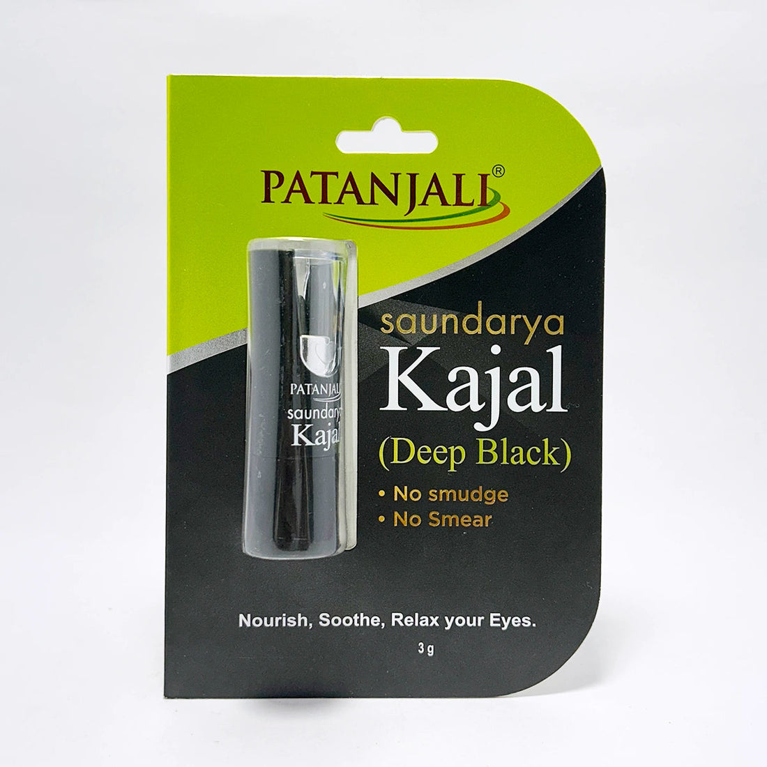 Patanjali 【Patanjali】 Saundarya Kajal (Deep Black)｜サウンダリヤ カジャル（ディープブラック）｜3g｜現地直輸入で買える日本国内最安級【インドの森】