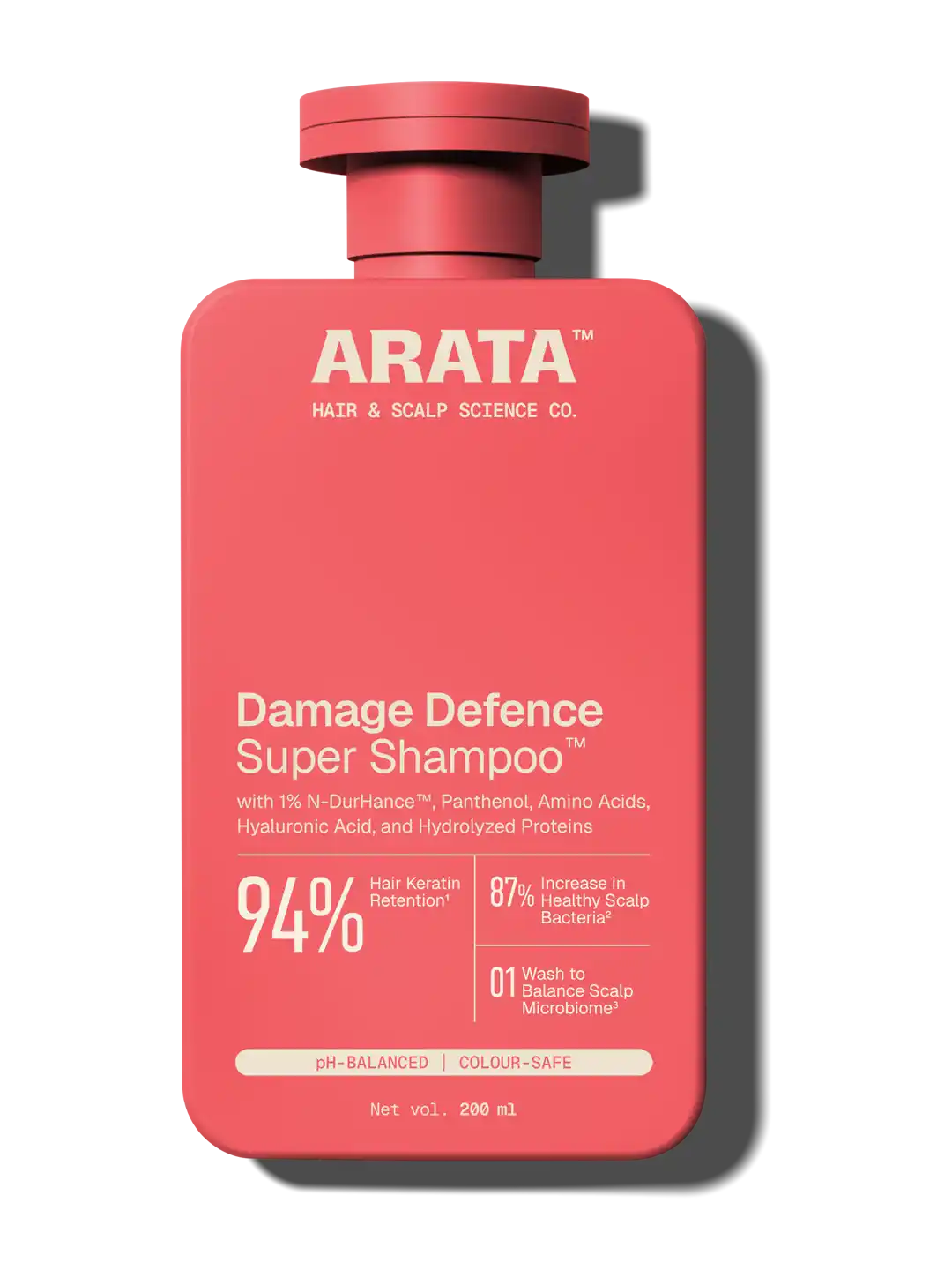 Arata ダメージディフェンス スーパーシャンプー 200ml｜インドのナチュラルヘアケア4ブランド比較