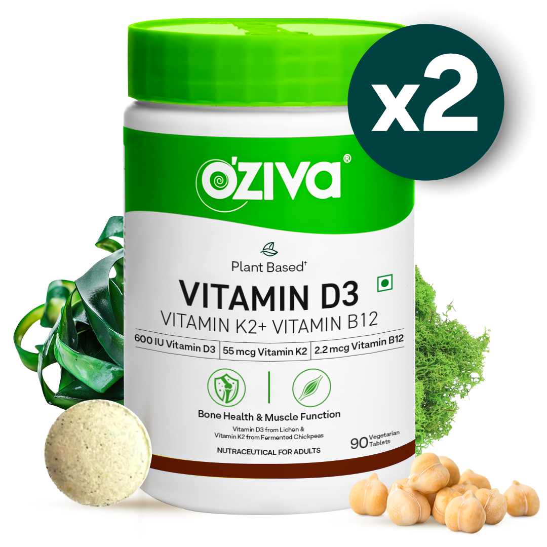 Vitamin D3, K2, B12 for Bone & Muscle Support Balance Pack