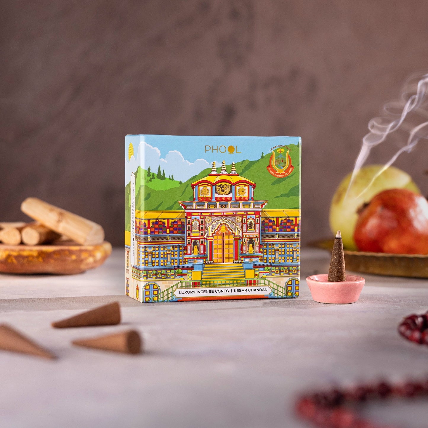 Badrinath Kesar Chandan Incense Cones