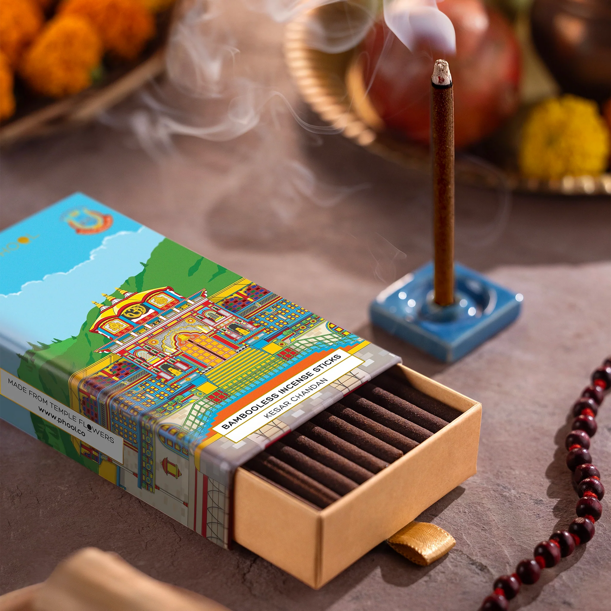 Badrinath Kesar Chandan Bambooless Incense Sticks