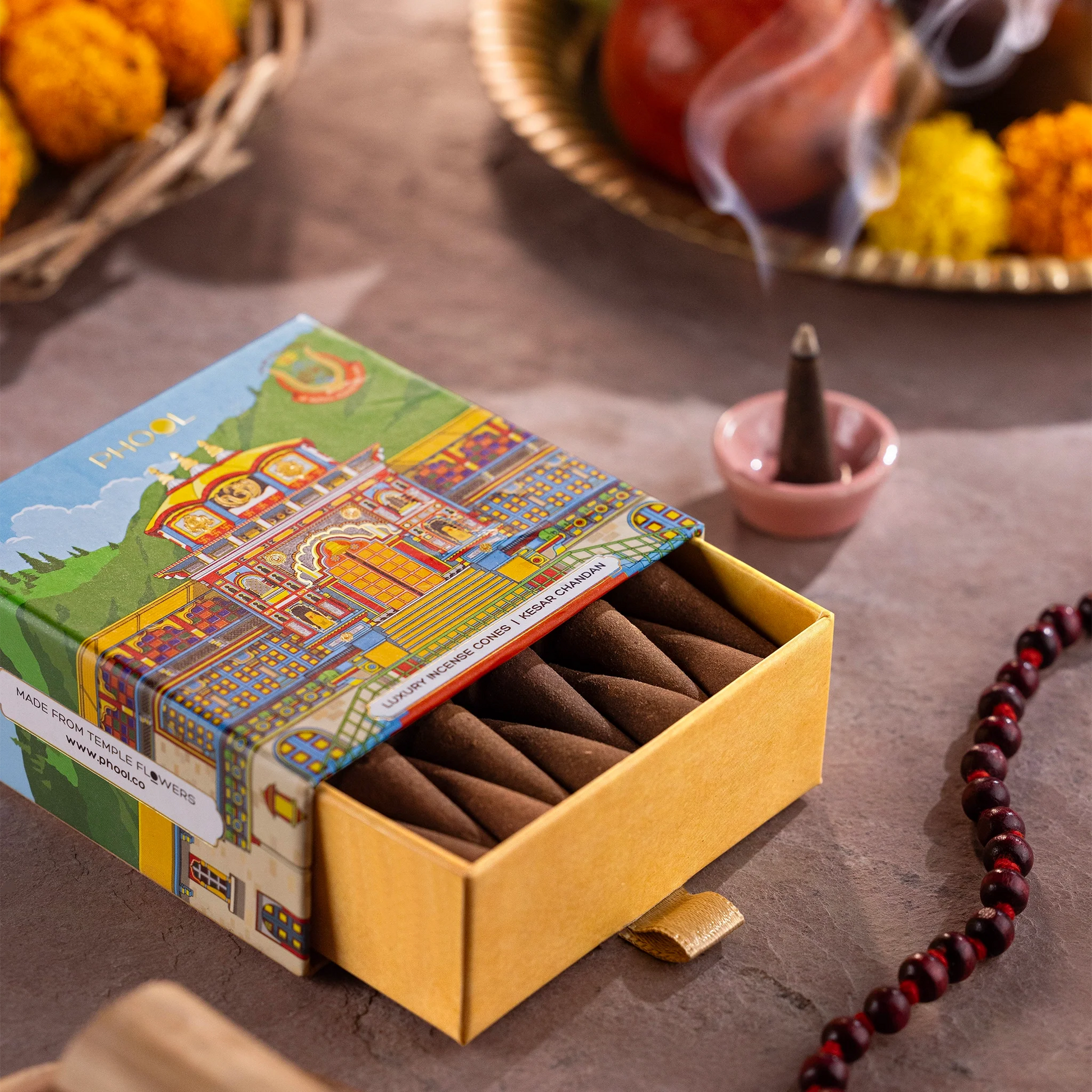 Badrinath Kesar Chandan Incense Cones