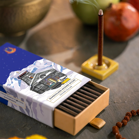 Kedarnath Govind Gulab Bambooless Incense Sticks