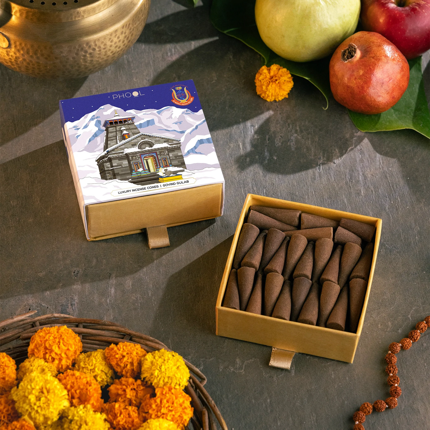 Kedarnath Govind Gulab Incense Cones
