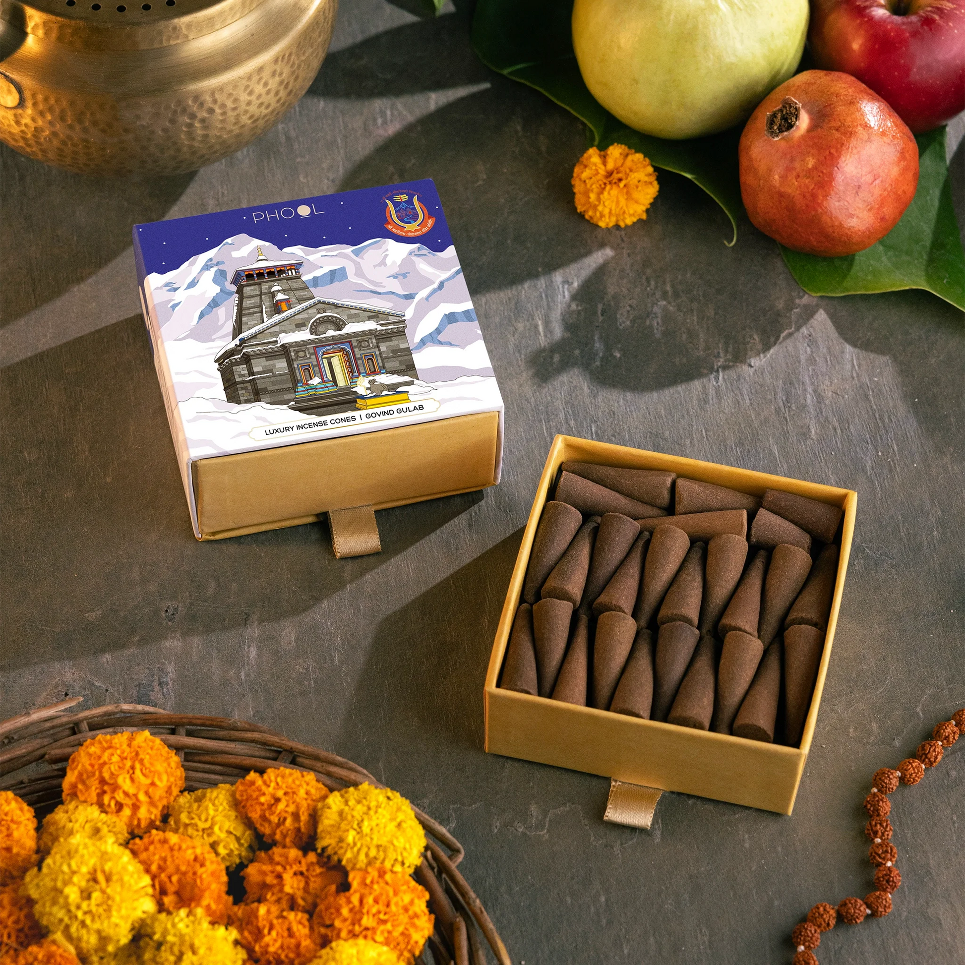 Kedarnath Govind Gulab Incense Cones