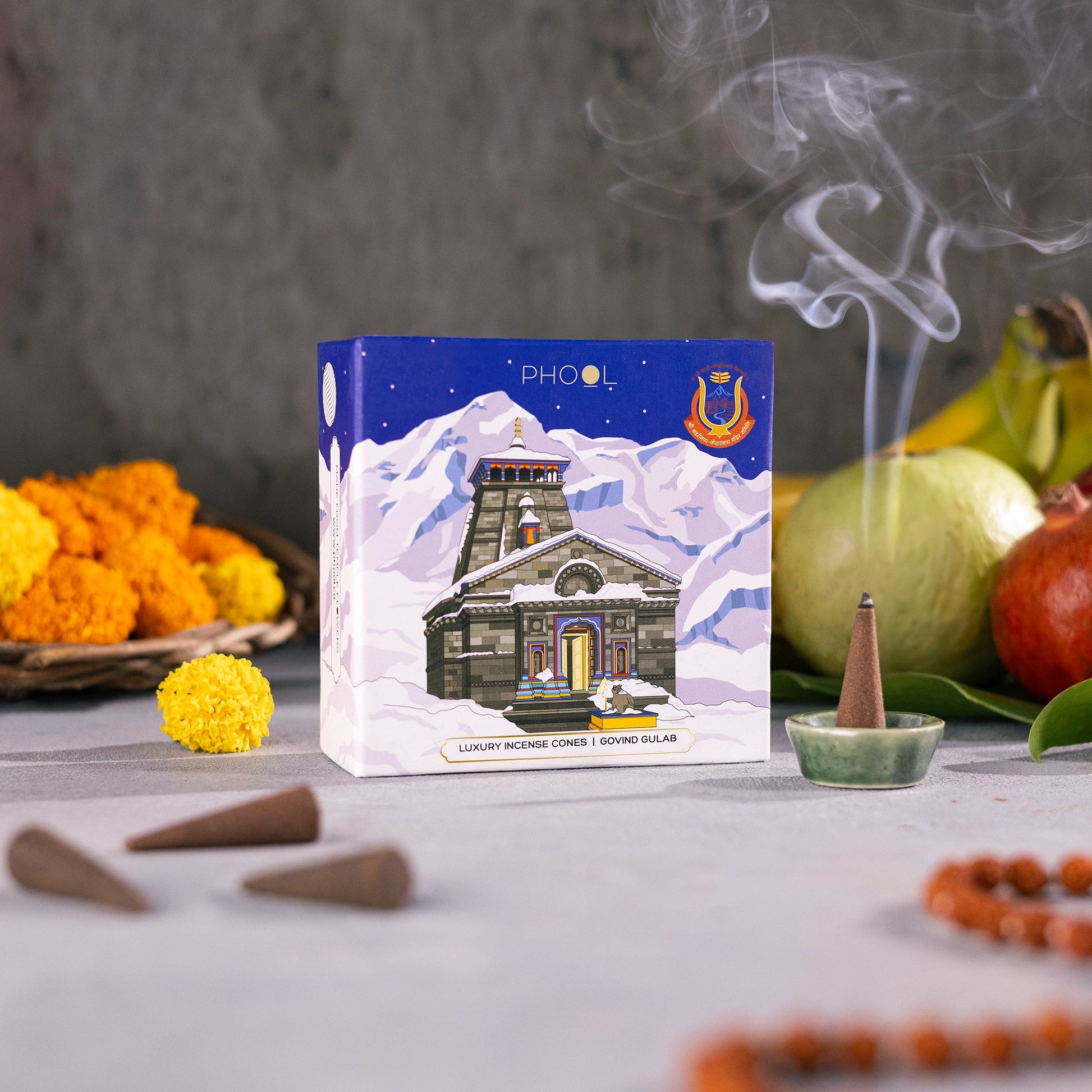 Kedarnath Govind Gulab Incense Cones