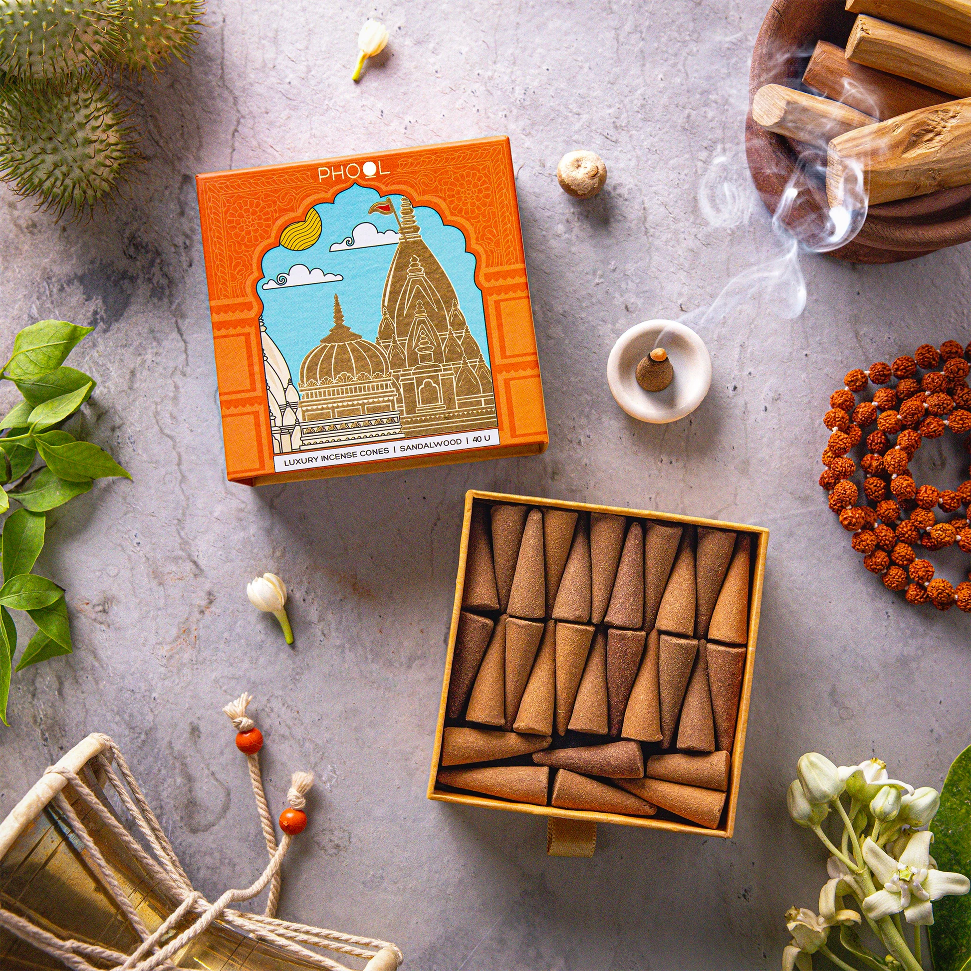 KVT Sandalwood Incense Cones