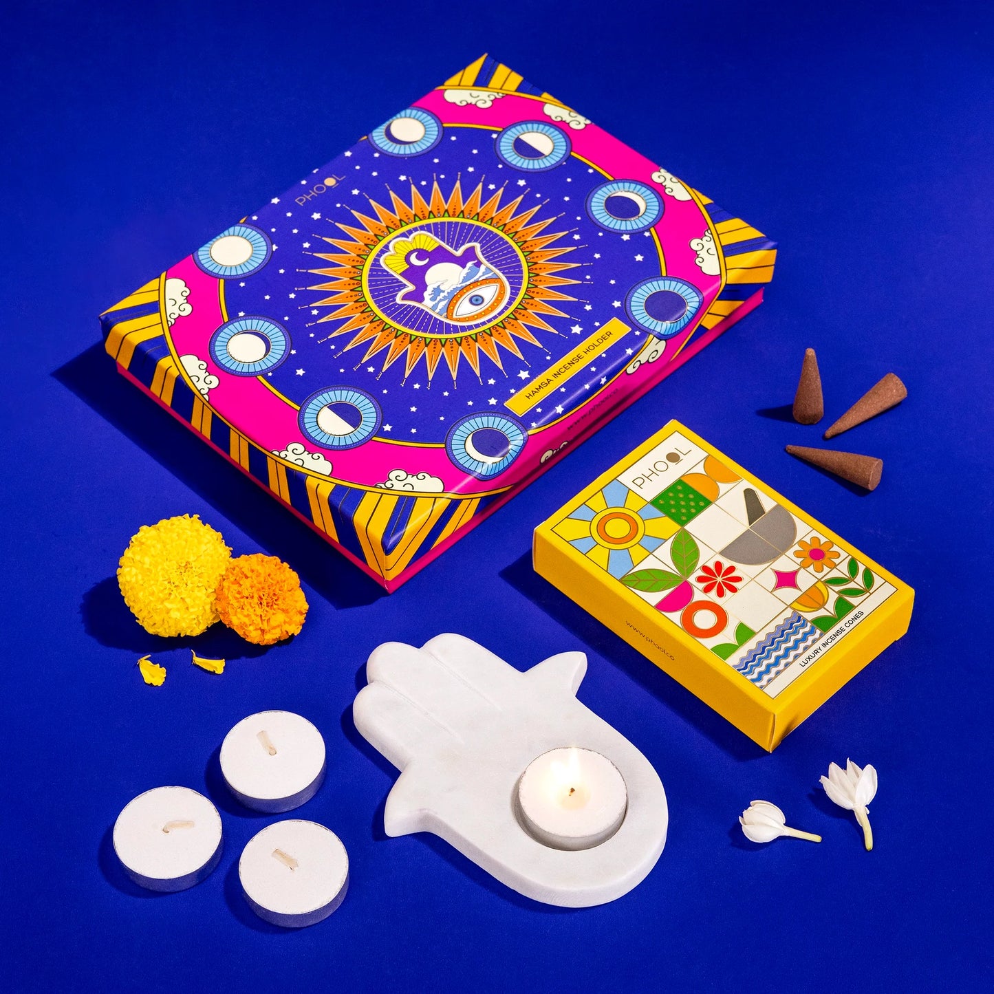 Marble Hamsa Gift Box