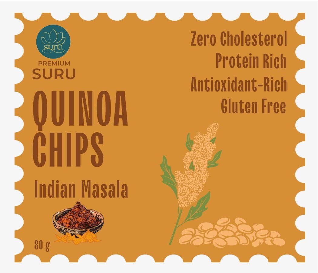 【SURU】 Premium Quinoa Chips Indian Masala｜プレミアム キヌアチップス インディアンマサラ｜80g