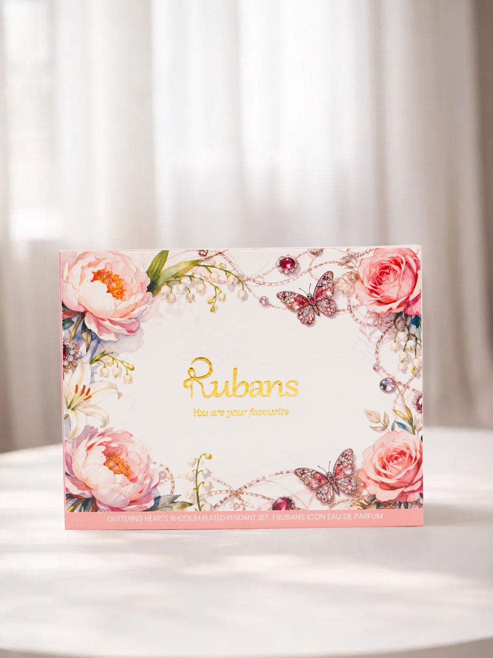 Glittering Hearts Pendant Set & Perfume Gift Box フリーサイズ