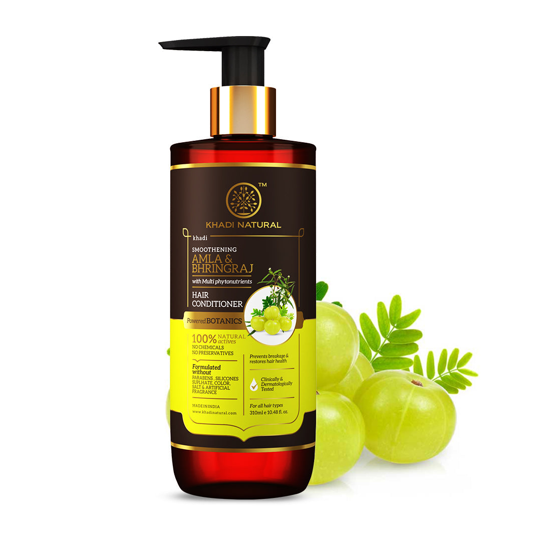 Amla & Bhringraj Hair Conditioner - Paraben, Silicones, Sulphate, Color, Salt & Artificial Fragrance Free 310ml