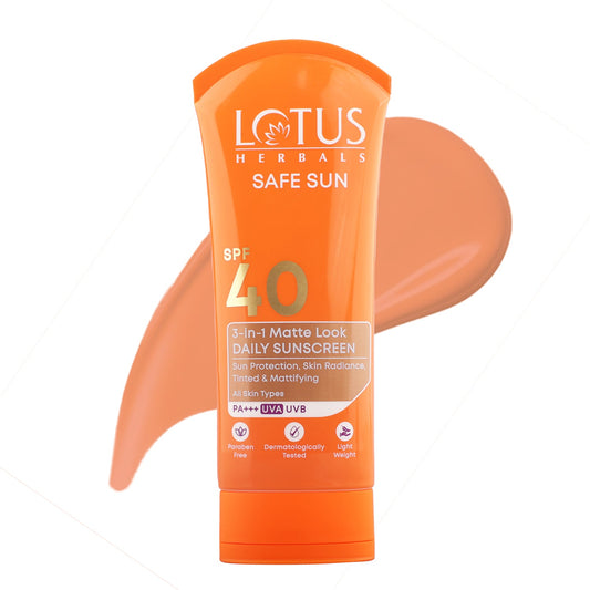 Safe Sun 3 In 1 Matte-Look Daily Sunscreen SPF 40 PA+++ 100g