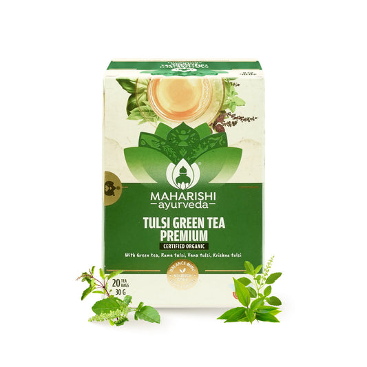 Tulsi Green Tea Premium | Organic Ayurvedic Blend