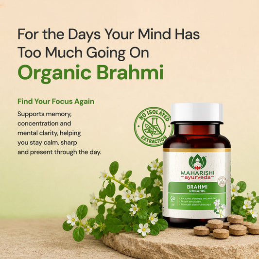 【Maharishi Ayurveda】 Brahmi  Tablets- For memory and Relaxation｜ブラフミー タブレット｜Packof1