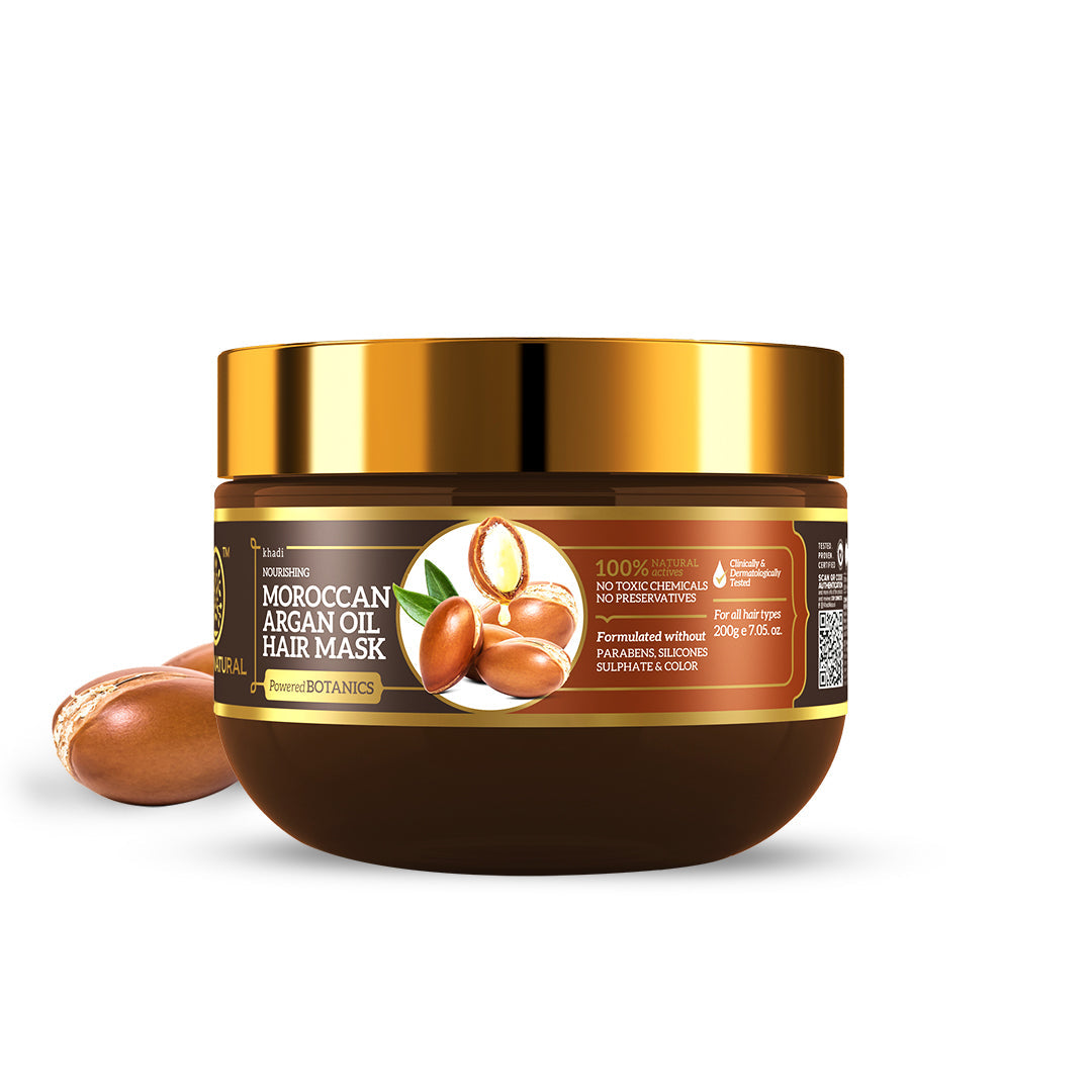 Moroccan Argan Oil Hair Mask – SLS, Paraben & Color-Free 200gm